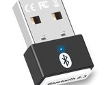 Usb Bluetooth 5.3 Adapter For Pc Supports Windows 11/10/8.1/7, Plug And ... - £21.17 GBP