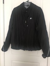Starter Men&#39;s Big &amp; Tall Black Full Zip Windbreaker Jacket Size XL 46-48 - $34.92
