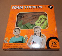 Foam Stickers Kids Activity Kit By Wal Mart 72pc 3+ Around 2&quot; x 3&quot; in Si... - $4.79