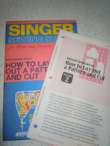 Vintage Singer Sewing Series How To Lay Out Pattern &amp; Cut Dated 1972 - $2.99