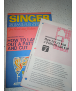 Vintage Singer Sewing Series How To Lay Out Pattern &amp; Cut Dated 1972 - £2.33 GBP