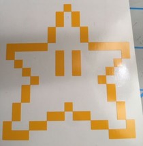 Nintendo Super Mario Brothers| Invincibility Star| Classic|Decal|Vinyl| Sticker - £2.32 GBP