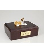Pet Cremation Urn - Akita, Laying Figurine On Traditional, Small, Walnut... - €146,26 EUR