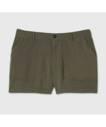 Ava &amp; Viv ~ Size 4XL ~ Rayon/Polyester Shorts ~ Olive Shorts - $49.11 CAD