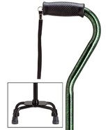 Walking Cane - Green Granite Small Base-6&quot; x 8&quot;, with Center Balance Off... - £38.27 GBP