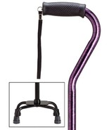 Walking Cane Quad Cane Granite Purple Large Base 8&quot; X 12&quot; - $83.41 CAD
