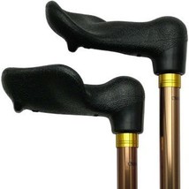 Unisex Adjustable Palm Grip Cane Bronze Aluminum   -Affordable Gift! Ite... - £36.67 GBP