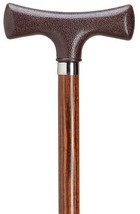 Walking Cane - Walnut Men&#39;s nylon&quot;T&quot; shaped handle, ash wood cane, 7/8&quot; ... - £26.83 GBP