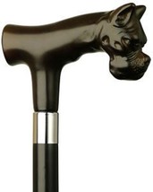 Bull Dog Head Derby Black Maple Cane, Brown Handle  -Affordable Gift! It... - £58.34 GBP