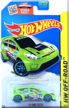 Hot Wheels - &#39;12 Ford Fiesta: HW Off Road 2015 - Road Rally #78/250 *Lime Green* - £2.39 GBP