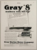 1929 Print Ad The Gray &quot;8&quot; Marine Motor Boat Race Winners Detroit,MI - £15.97 GBP