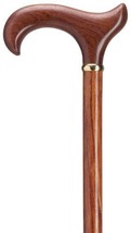 Walking Cane - Men&#39;s genuine bubinga derby handle cane with brass ring, ... - $254.99