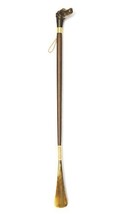 Shoehorn Chocolate Brown Lab Dog Handle. Long Reach At 29 Inches Long. Made In I - £54.14 GBP
