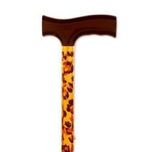 Folding Cane Leopard. This Walking Cane has Push Button Height Adjustment and a  - £35.08 GBP