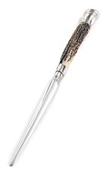 Letter Opener, Silver Horn-With Antler Accent Handles. Beautiful and Uni... - $112.83