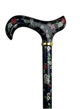 Walking Cane Navy Blue Bouquet Floral. This Novelty Walking Stick Cane h... - $1,251.71 MXN