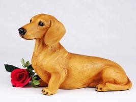 Dachshund Shorthair Red Cremation Pet Urn for Secure Installation of You... - $109.95