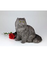 Cat, Longhair Gray Cremation Pet Urn for Secure Installation of Your Bel... - $149.72 CAD
