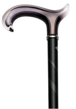 Walking cane-Grey Tease. This walking stick cane has a derby plexi handl... - $82.90