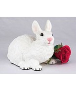 Rabbit, All White Cremation Pet Urn for Secure Installation of Your Belo... - $149.72 CAD