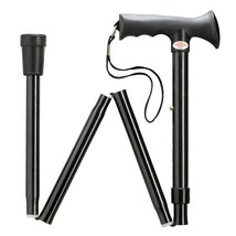 Overmold Ergonomic Folding Walking Cane (Black) - £24.98 GBP