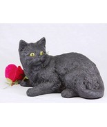 Cat, Shorthair All Black Cremation Pet Urn for Secure Installation of Yo... - $149.72 CAD