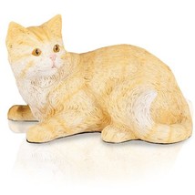 Shorthair Orange Tabby Cat Cremation Pet Urn for secure installation of your bel - £84.91 GBP