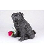 Pug Black Cremation Pet Urn for Secure Installation of Your Beloved pet&#39;... - £84.83 GBP