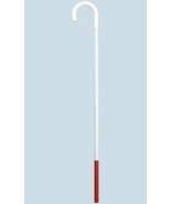 Walking Cane - Crook shape handle with vinyl grip, White 7/8&quot; diameter a... - $785.51 MXN