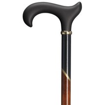 Men Soft Touch Cane Cherry With Metallic Gold Accent  -Affordable Gift! ... - £70.28 GBP