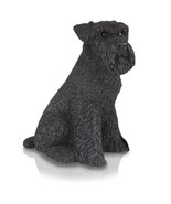 King Products Schnauzer Ears Down Black Cremation Pet Urn for secure ins... - £84.91 GBP