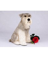 Schnauzer Ears Down Gray Cremation Pet Urn for Secure Installation of Yo... - $150.37 CAD