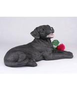 Black Labrador Cremation Pet Urn for Secure Installation of Your Beloved... - $109.95