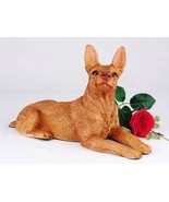 King Products Miniature Pinscher Ears Up Red Cremation Pet Urn for Secur... - $109.95
