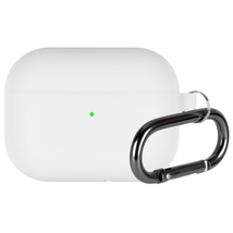 for Airpods Pro Mercury Rubber Silicone Case Cover W/Carabiner Clip WHITE - £4.68 GBP