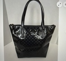 Kate Spade Embossed PVC Black Tote Bag - $508.05 MXN