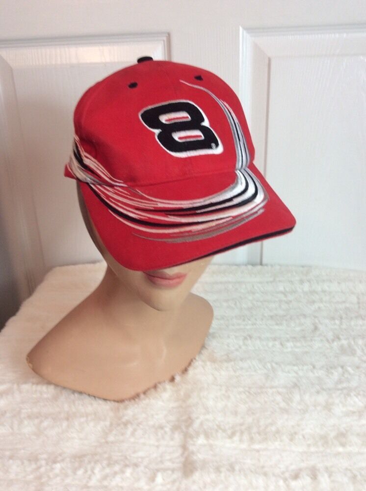 Dale Earnhardt Number 8 Embroidered Red Baseball Cap - £6.68 GBP