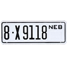  United States Nebraska Base Trailer License Plate 8-X9118 - $16.82