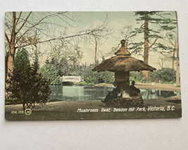 Mushroom Seat Beacon Hill Park Victoria BC Postcard - £7.86 GBP