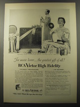 1953 RCA Victor Console Phonograph Ad - For music lovers - the greatest gift - £14.74 GBP