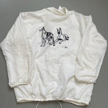 Vintage Great Dane Dog Windbreaker Jacket Mens Medium Coat Paws And Claws - £40.89 GBP