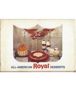 All-American Royal Desserts Advertising Recipe Pamphlet 1968 - £3.95 GBP