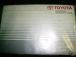 1991 European Toyota Previa Owners Manual - $14.84