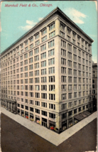 Vtg Postcard Marshall Field &amp; Co., Chicago IL. Postmarked 1910 - £6.99 GBP