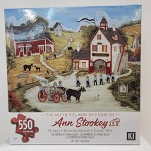 KI Puzzles Art Of Ann Stookey 550 pc puzzle 24&quot;x18&quot; The Firemen Of Sprin... - $14.79