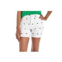 Crown &amp; Ivy Embroidered White Elephant Shorts Size 6 - £14.94 GBP