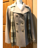 London Fog Double Breasted Pea Coat with scarf size small NWT reg 285.00 - $3,362.93 MXN