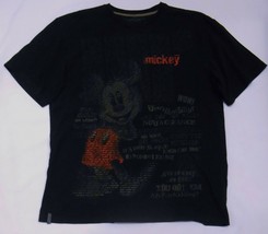 Disneyland Paris Men&#39;s Mickey Mouse Crew Neck T-SHIRT Black / C Notes On Size! M - £31.93 GBP
