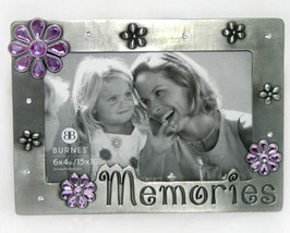 Pewter Memories 4x6 Picture Frame by Burnes - £6.40 GBP