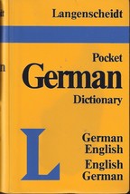 Pocket German English English German Dictionary Langenscheidt - £8.18 GBP